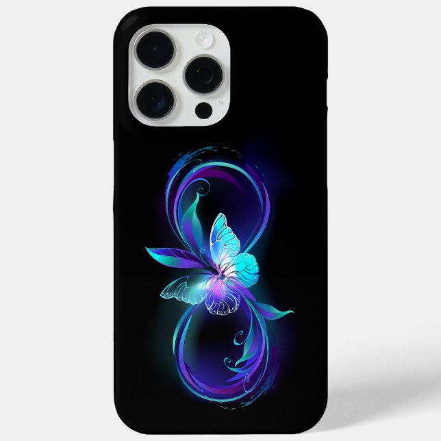 Glowing Infinity with Magic Butterfly Case-Mate iPhone Case (Back)