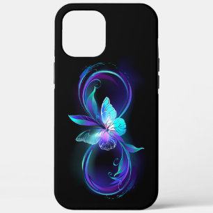 Glowing Infinity with Magic Butterfly iPhone 12 Pro Max Case