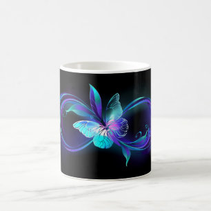 Glowing Infinity with Magic Butterfly Coffee Mug