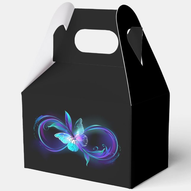 Glowing Infinity with Magic Butterfly Favor Box (Back)