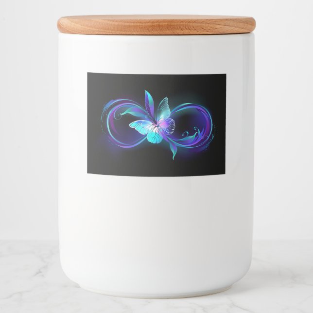 Glowing Infinity with Magic Butterfly Food Label (Front)