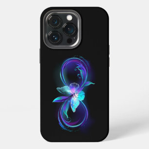 Glowing Infinity with Magic Butterfly iPhone 13 Pro Case