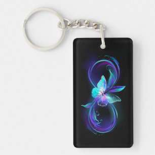 Glowing Infinity with Magic Butterfly Keychain