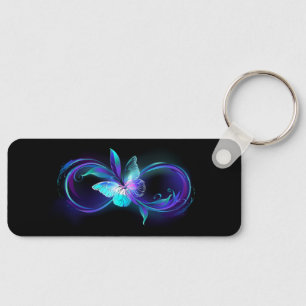 Glowing Infinity with Magic Butterfly Keychain