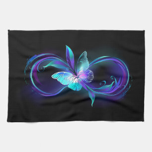 Glowing Infinity with Magic Butterfly Kitchen Towel