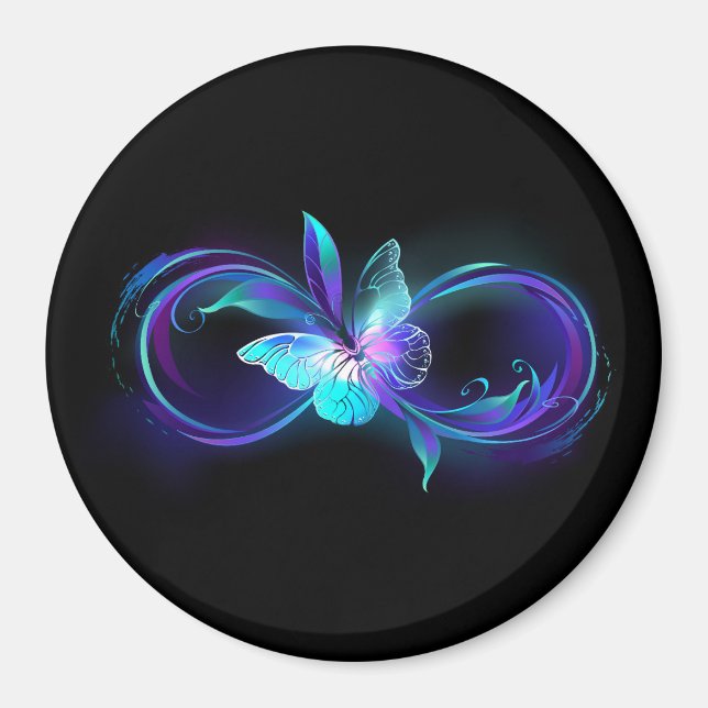 Glowing Infinity with Magic Butterfly Magnet (Front)