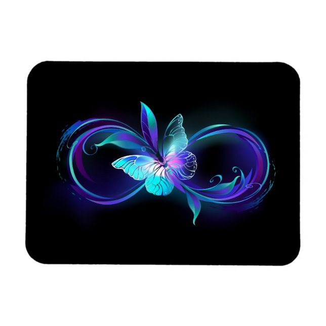 Glowing Infinity with Magic Butterfly Magnet (Horizontal)