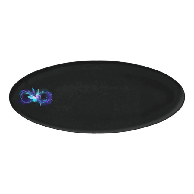 Glowing Infinity with Magic Butterfly Name Tag (Front)