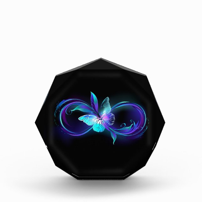 Glowing Infinity with Magic Butterfly Photo Block (Front)