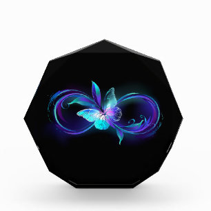 Glowing Infinity with Magic Butterfly Photo Block