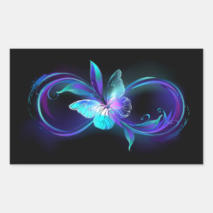 Glowing Infinity with Magic Butterfly Sticker