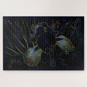 Glowing Iris Jigsaw Puzzle
