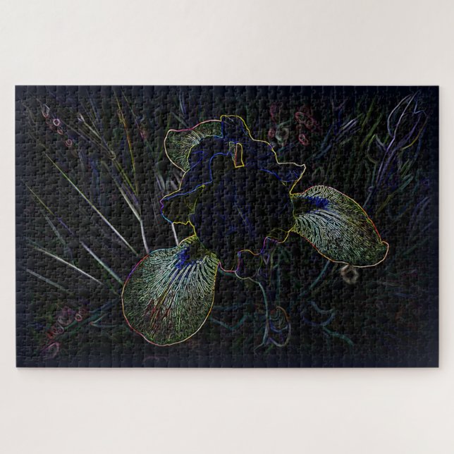 Glowing Iris Jigsaw Puzzle (Horizontal)