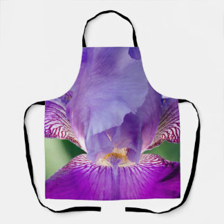 Glowing Iris Nature / Floral / Botanical Photo Apron