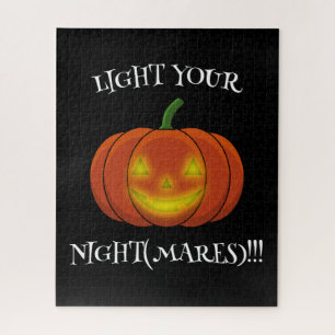 Glowing Jack-o'-Lantern - Light Your Nightmares Jigsaw Puzzle