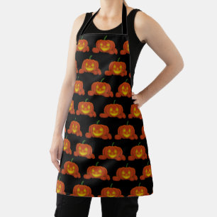 Glowing Jack-o'-Lantern Pumpkin Apron