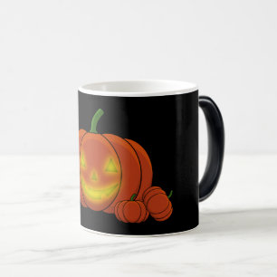 Glowing Jack-o'-Lantern Pumpkin Magic Mug