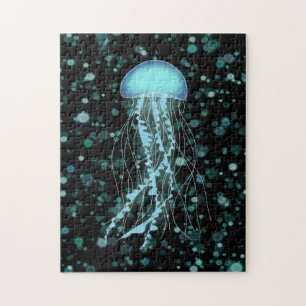 Glowing Jellyfish Jigsaw Puzzle