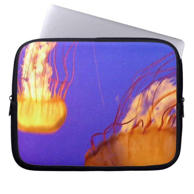 GLOWING JELLYFISH LAPTOP SLEEVE (Front)