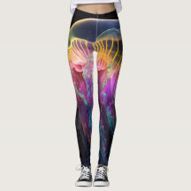 Glowing Jellyfish Leggings
