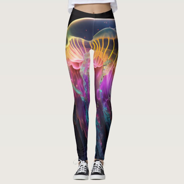 Glowing Jellyfish Leggings (Front)