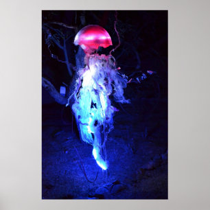Glowing Jellyfish Poster