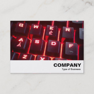 Glowing Keyboard Business Card