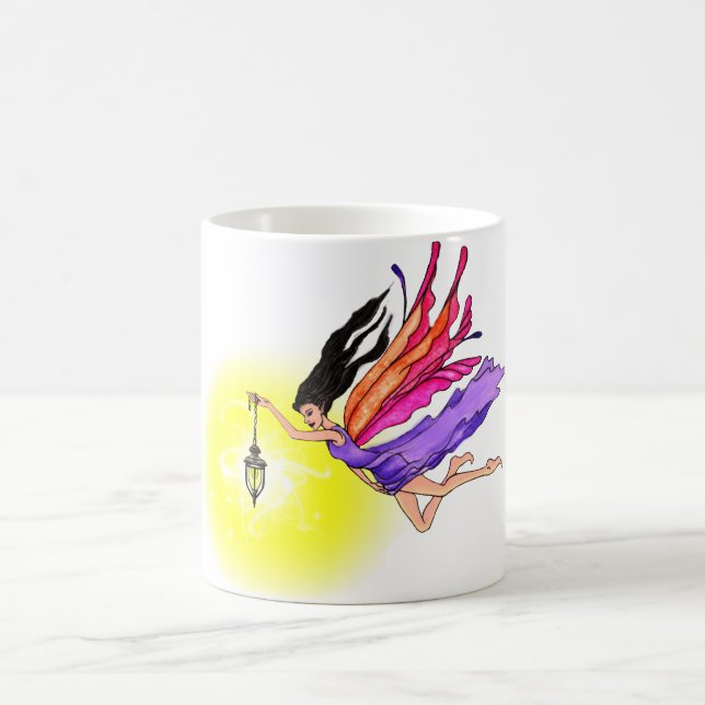 Glowing Lantern Fairy Coffee Mug (Center)