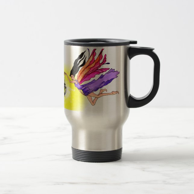 Glowing Lantern Fairy Travel Mug (Right)