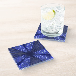 glowing light glass coaster