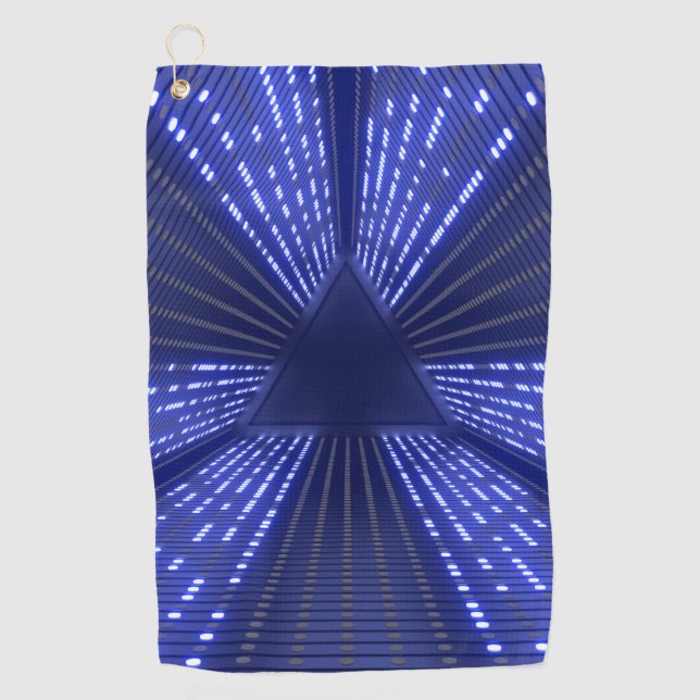glowing light golf towel (Front)