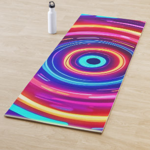 Glowing Light Vortex Yoga Mat