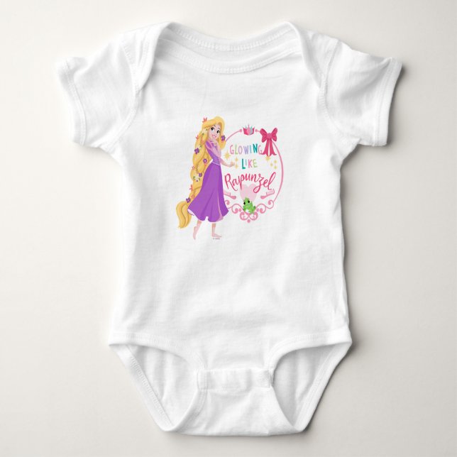 Glowing Like Rapunzel Baby Bodysuit (Front)