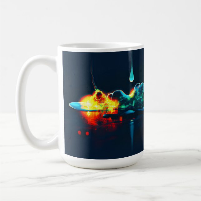 Glowing Liquid Drip Coffee Mug (Left)