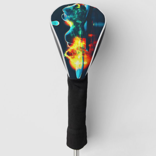 Glowing Liquid Drip Golf Head Cover (Front)