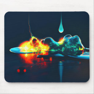 Glowing Liquid Drip Mouse Pad