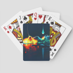 Glowing Liquid Drip Playing Cards