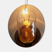 Glowing Low Voltage Light Bulb Ceramic Ornament (Left)
