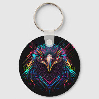 Glowing Luminous Neon Eagle Artistic Keychain