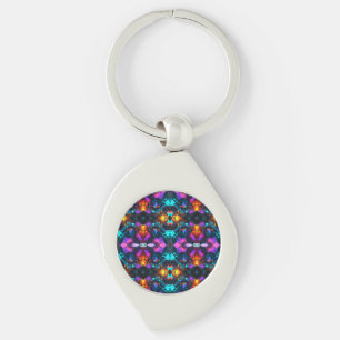 Glowing Mineral Rock Formations Keychain