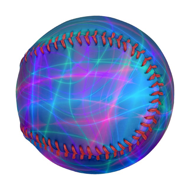Glowing Multicolored Rays Baseball (Front Right)