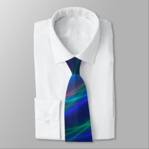 Glowing Multicolored Rays Tie