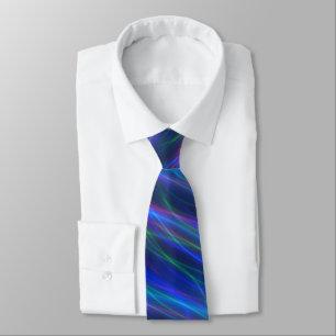 Glowing Multicolored Rays Tie