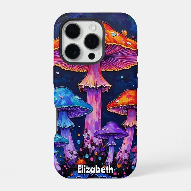Glowing Mushroom Grove iPhone Case (Back)