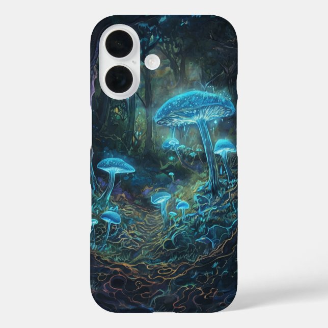 Glowing Mushrooms Forest iPhone / iPad case (Back)