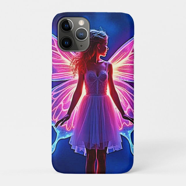 Glowing Mystical Butterfly Fairy Art Case-Mate iPhone Case (Back)