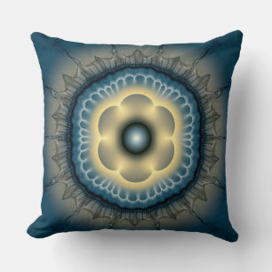 Glowing mystical ornament throw pillow