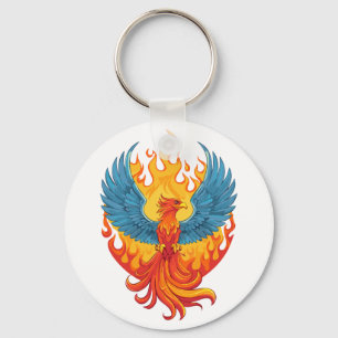 Glowing mythological Fantasy Phoenix Bird Keychain