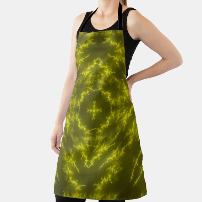 Glowing Neon Electric Thunder Bolts Apron (Insitu)