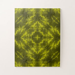 Glowing Neon Electric Thunder Bolts Jigsaw Puzzle